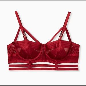 Torrid Deep Red Sexy Bralette - Plus Size 2XL